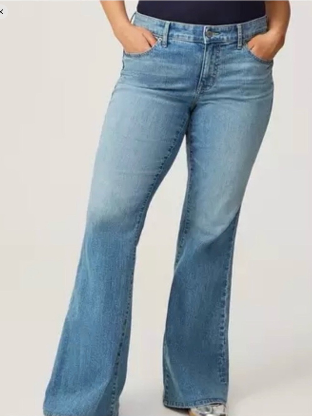 Torrid Size 18r perfect super flare vintage stretch jeans